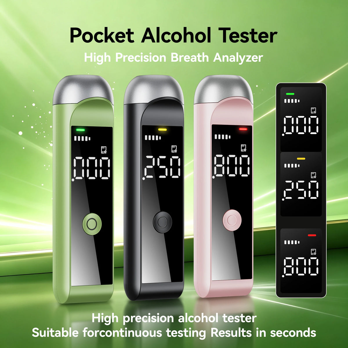 Éthylotest de poche ETHYLGO — rechargeable, sans embout 5
